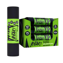 Roar! Bin Bags 75 Litres, 10 x 24 Rolls (240 Bags) Double Drawstring Ultra Strong Black Refuse Sacks, 100% Recycled Plastic, Everyday Use, Household,