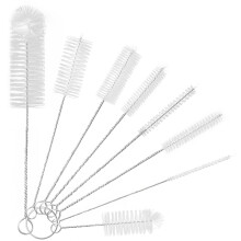 YUNGMAX Small Bottle Brush Set, 8PCS Nylon Straw Cleaner for Water Bottles