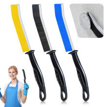 Crevice Cleaning Brush, Grout Brush, Hard Bristle Scrubbing brush for Narrow Corners in Home Kitchen Bathroom and Window, Long Handle Thin Brush,Clea