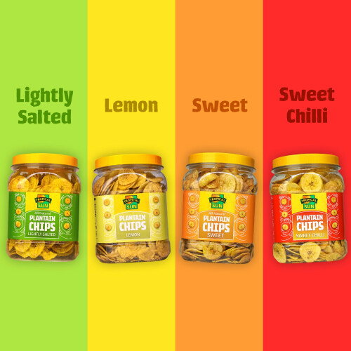 TS PLANTAIN CHIPS CHILLI LEMON 6 X 450G JARS 2