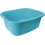11 Litres Washing Up Bowl Rectangular Plastic Multi-Purpose Basin Mixing Sink Tidy Organizers (Sky Blue) 1