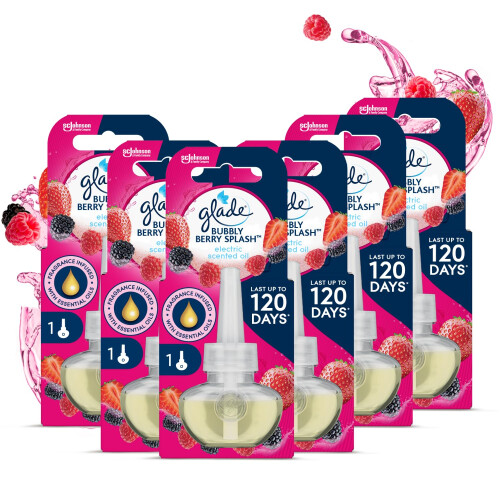Glade Glade Plug In Refill, Bubbly Berry Splash, 6x20ml