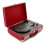 AVCOM Portable Bluetooth Suitcase Turntable with Speakers, Red 4