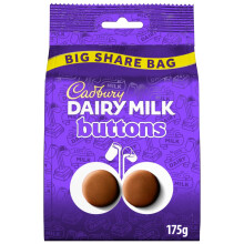 Cadbury Dairy Milk Giant Buttons Sharing Pouch, 175 g (Pack of 1)