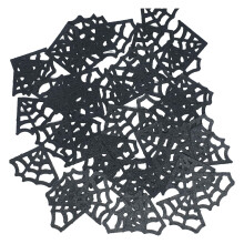 Doodylou Edible Wafer Corner Spider Webs, Decorations 3 x 2.5cm Pack of 24