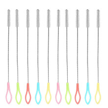 Stainless Steel Straw Brushes, 10-Piece Cleaning Set for Straws and Test Tubes - Nylon Bristles