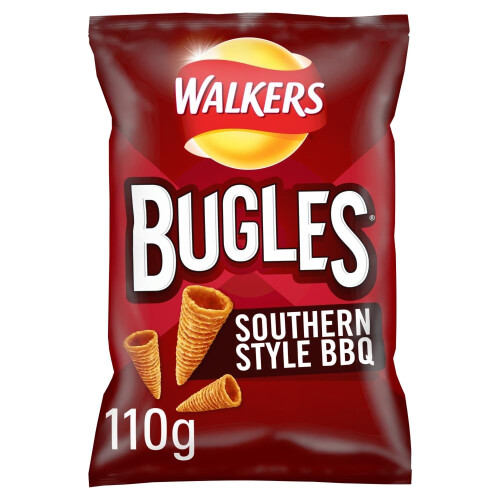 Walkers Walkers Bugles Southern Style BBQ Sharing Snacks Crisps 110g