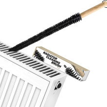 Smith’s Premium Radiator Cleaning Brush | 78cm (31.1 Inches) | Flexible Nylon Bristles | Smooth Wooden Handle | Fits 99% of Gridded & Non-Gridded