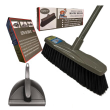 SWISSPACK Broom Indoor Sweeping Broom Brush with Long Handle, Kitchen Broom Indoor Floor Brush with Dense Soft Bristles Brooms Perfect for Sweeping R