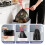 QILERR Black Bin Bags 35L - 40 Count Drawstring Kitchen Pedal Bin Liners 2