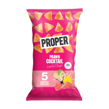 PROPER Chips Prawn Cocktail Lentil Chips Multipack (Pack of 5)