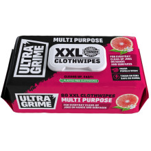 UltraGrime Multi-Purpose Wet Wipes Pomelo Scented Cleaning Cloths Plastic-Free Hand Wipes For Home, Kitchen, Toilet, Floor & Surface Cleaning XXL Lar
