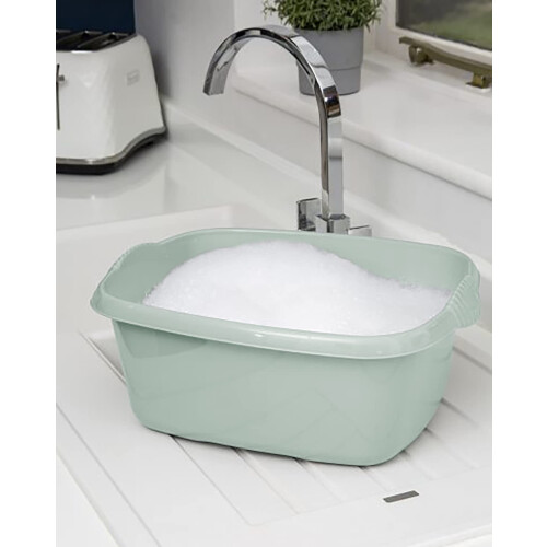 Wham Silver Sage High Grade Rectangular Rectangle Washing Up Bowl Basin 2
