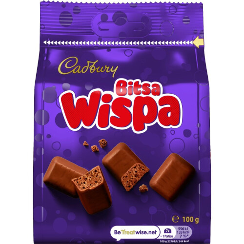 Cadbury Cadbury Milk Chocolate Wispa Bitsa Sharing Bag, 100 g (Pack of 1) 2