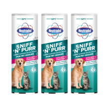 Neutradol Sniff n Purr Pet Deodoriser, Odour Neutraliser for Pet Areas, Carpet & Room Deodoriser For Pet Odours, Pure Fresh, Multipack of 3 x 525g