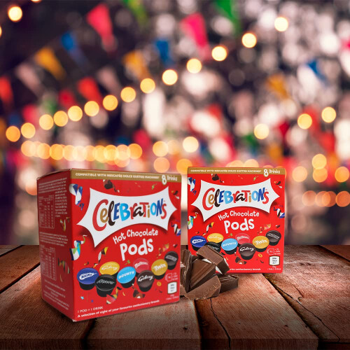 Caffeluxe Celebrations Hot Chocolate Pods for Dolce Gusto, 8 Pack 2