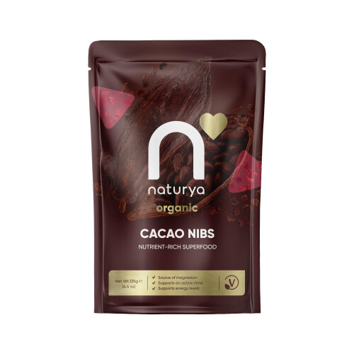 Naturya Organic Cacao Nibs, 125 g
