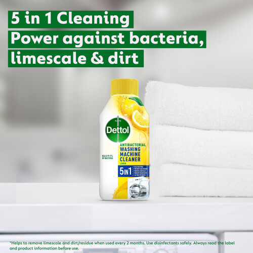 Dettol Dettol Washing Machine Cleaner, Lemon (6 x 250ml) 1.5L 2