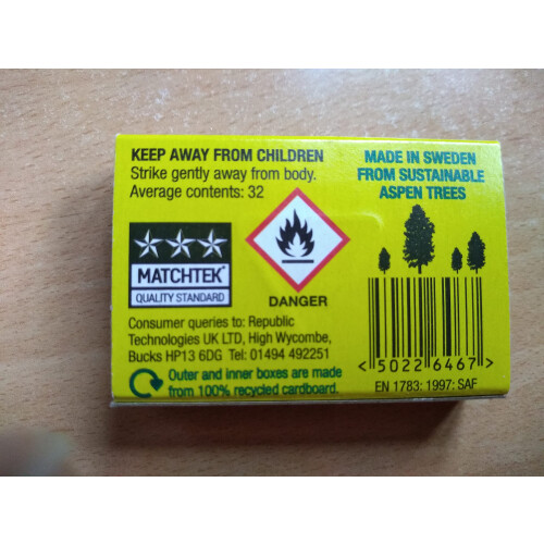 10 BOXS OF SHIP SAFETY MATCHES 1
