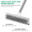 SetSail Floor Scrub Brush, 51-Inch Adjustable Long Handle Brush,Black White 3