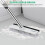 SetSail Floor Scrub Brush, 51-Inch Adjustable Long Handle Brush,Black White 6