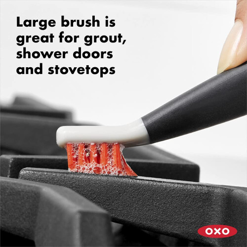 OXO Good Grips Deep Clean Brush Set, Orange 2