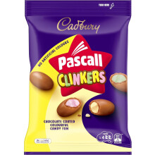 Cadbury Pascall Clinkers Milk Chocolate Covered Crunchy Candy 160g