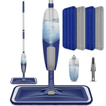 BPAWA Spray Mops for Cleaning Floors: Microfibre Mop with 4 Washable Pads