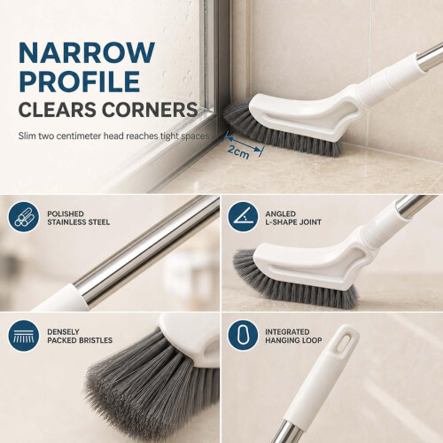 Multifunctional Extendable Long Handle Floor Scrub Brush,Cleaning Brush 2