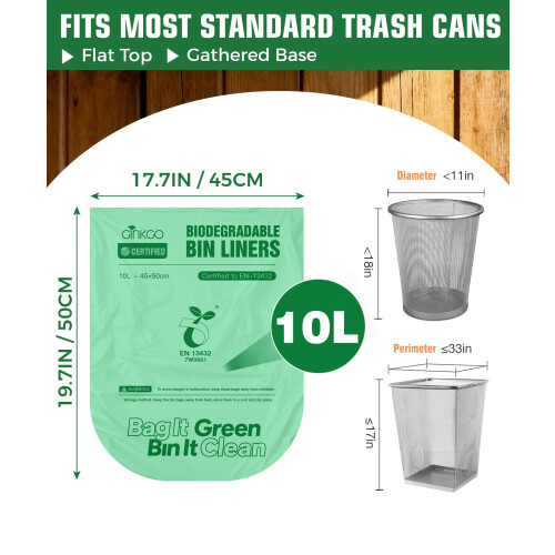 Ginkgo 100 Pack Compostable Food Waste Bags 2