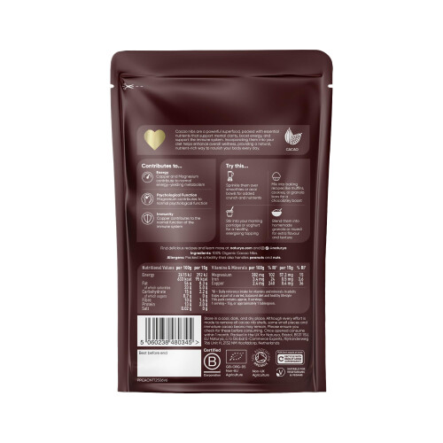 Naturya Organic Cacao Nibs, 125 g 1
