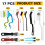NuoDunco 17 Pcs Crevice Cleaning Brushes for Small Spaces 2