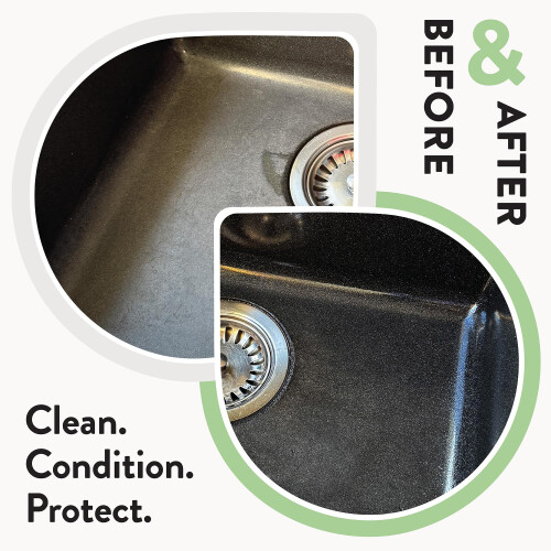 GLEAN Composite Sink Restorer 500ml for Faded Granite & Quartz Sinks 2