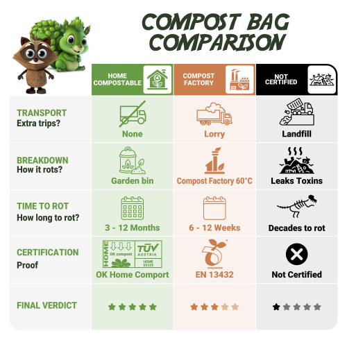 Generation earth 70 x 10L Compostable Food Waste Bin Liners 2