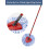 1 Pack Spin Mop Replacement Handle Fits Vileda EasyWring and Triangle Spin 5