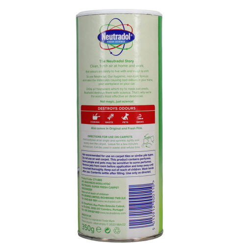 Neutradol Shake It Fresh Carpet Deodoriser, 2 x 350g 1