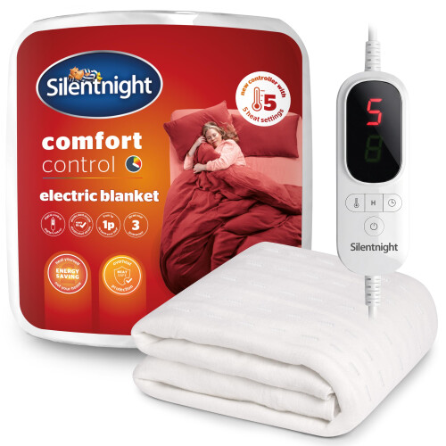 Silentnight Silentnight Comfort Control Electric Blanket, Double Bed, 135x120cm