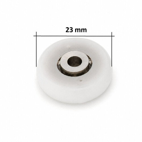 2 Pcs 23mm Shower Door Replacement Wheels UK 1