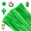 G2PLUS 6mm Green Pipe Cleaners for Craft, 30cm Long, 100PCS 1