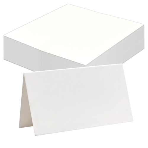LICQIC Wedding Place Cards, Name Tags for Table Setting, 50 Pcs Blank