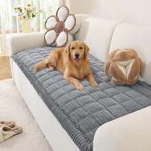 OstepDecor Sofa Covers 2 3 4 Seater, Pet Sofa Cover, Settee Covers, Couch Protectors for Dogs, L-Shaped Corner Couch Cover, Thick Soft Corduroy Fuzzy