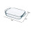 Pyrex PIREX Optimum Glass Rectangular Roaster High Resistance Easy Grip, Multicolor, 39x25 cm (Pack of 1) 3
