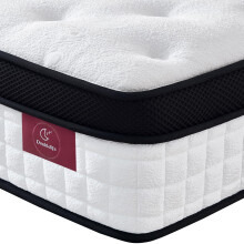 Doublelife Double Mattress 4FT6, 11 Inch Gel Memory Foam 9 Zone Mattress, Breathable Foam with Individually Pocket Spring, Motion Isolation, Edge