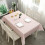 2pcs 137*180cm Plastic Tablecloths Waterproof Pink Checkered PVC Table Cloth Wipeable Table Cover Rectangular,Plaid Table Cover Wipe Clean Tablecloth 1