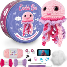 Cookie Box Crochet Kit for Beginners, Jellyfish Jenny