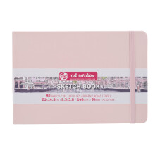 Talens Art Creation Sketchbook - Pastel Pink - 21 x 14.8 cm - 140 g - 80 Sheets - Acid-Free Drawing Paper