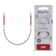 KnitPro Zing Fixed Circular Needles 9" (22.5cm) | 2.75mm