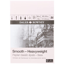 Daler-Rowney Smooth 220gsm A4 Heavyweight Drawing Paper 25 Sheets