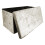 Dripex Dripex Folding Storage Ottoman Box, Crushed Velvet Bench, 76x38x38 cm 1