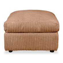 jumbo cord fabric essential footstool large size (Coffee)